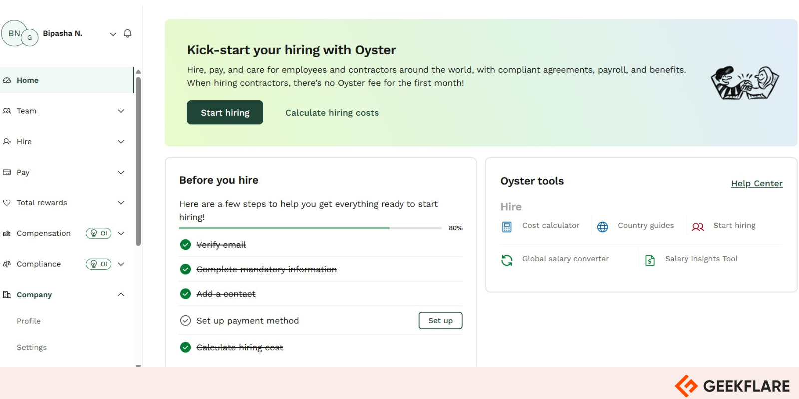 Oyster-dashboard